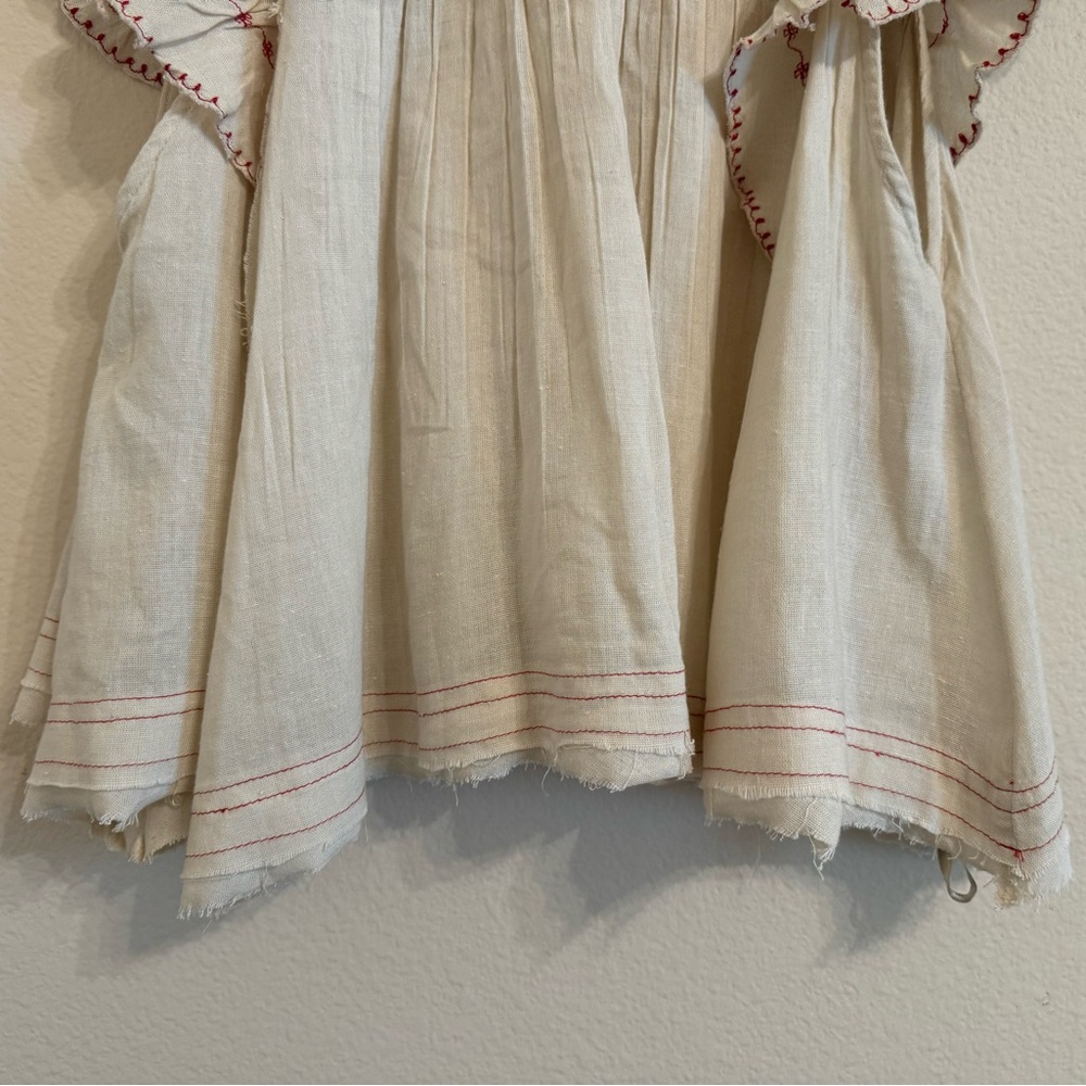 Free People Hailey Embroidered Top Natural Combo - Picture 14 of 15